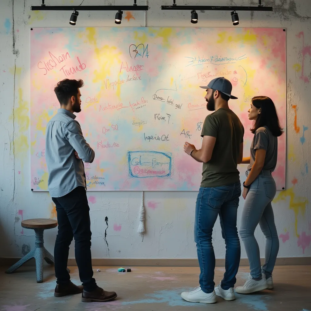 Team brainstorming